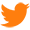 twitter orange icon