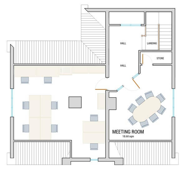 Norwich New Patricks Yard Top FLoor office space floorplan